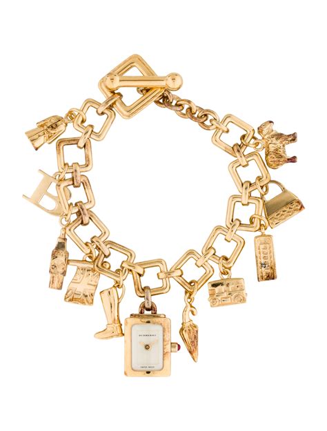 burberry brit charm bracelet watch|burberry store online.